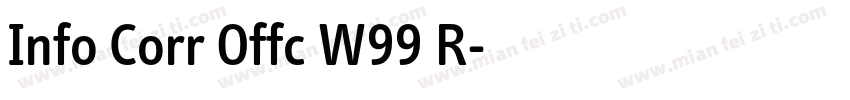 Info Corr Offc W99 R字体转换